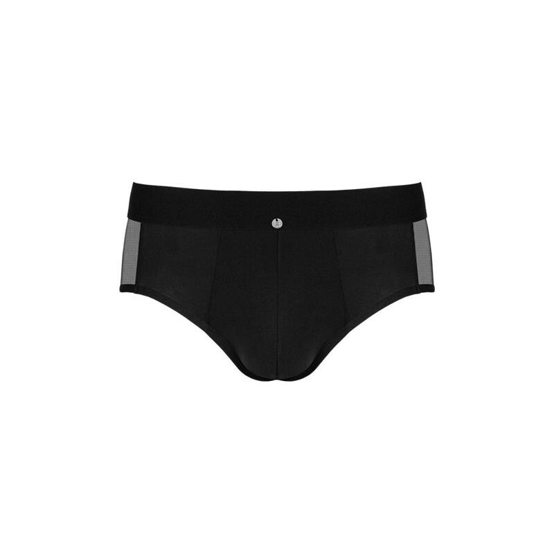 Труси чоловічі S/M Obsessive Boldero, з сіточкою, чорні - Зображення 2
