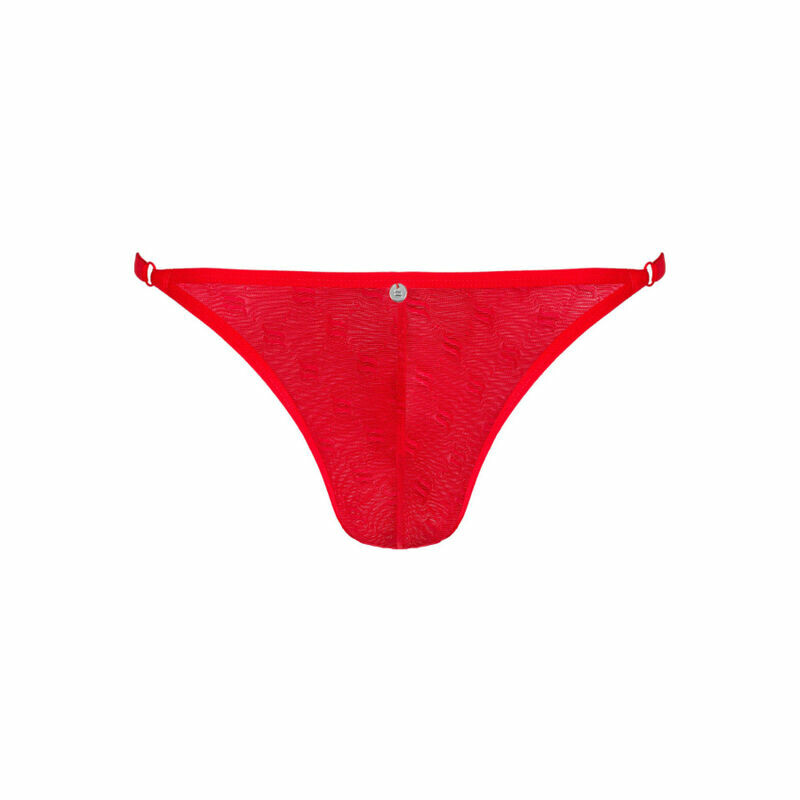 Труси чоловічі сексуальні One Size Obsessiver Obsessive, червоні - Зображення 2