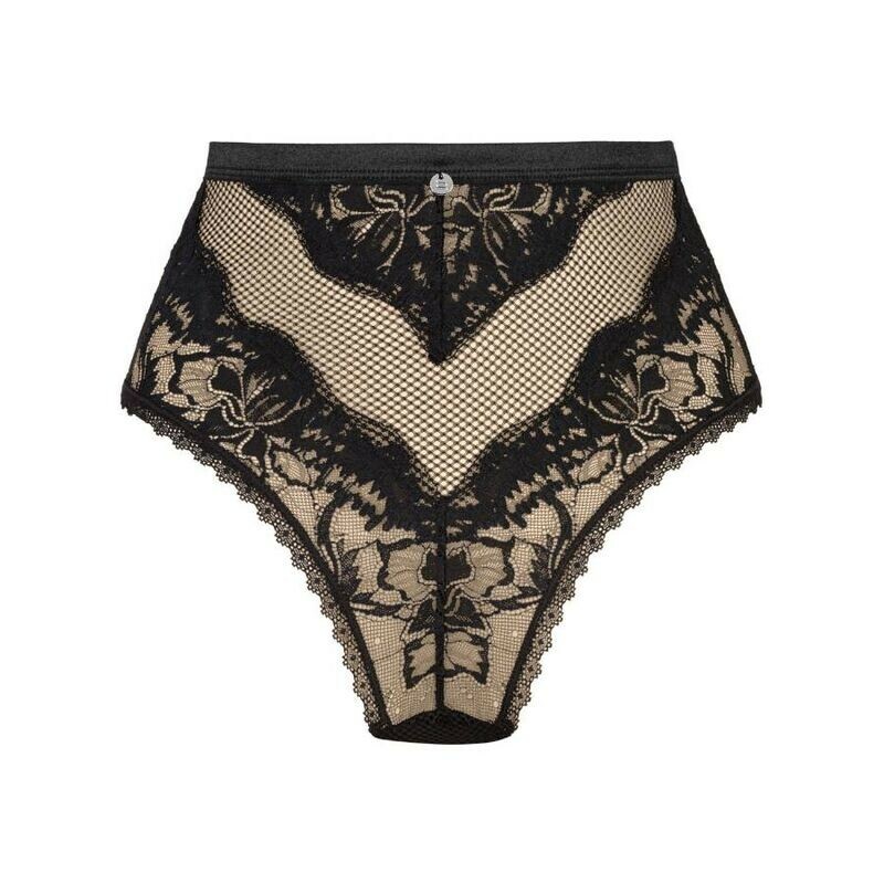 Трусики сексуальні M/L Obsessive Olvidia, мереживні, чорні - Зображення 4