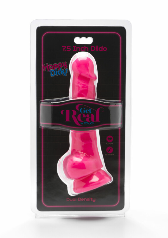 Фалоімітатор реалістичний Toy Joy Happy Dicks, рожевий, 19 см х 4 см - Зображення 1