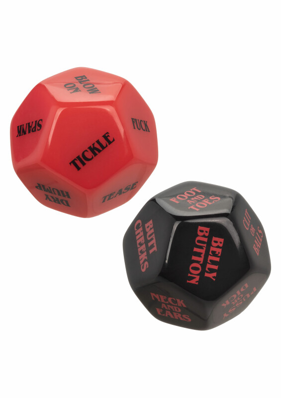 Гральні секс-кубики Roll Play - Naughty Dice Set, червоно-чорні