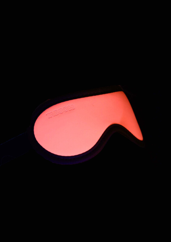 Маска із закритими очима, світиться у темряві Taboom Glow In The Dark, рожево-чорна - Изображение 1