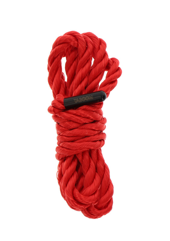 Мотузка для зв'язування Taboom Bondage Rope, червона, 1.5 метра, 7 мм