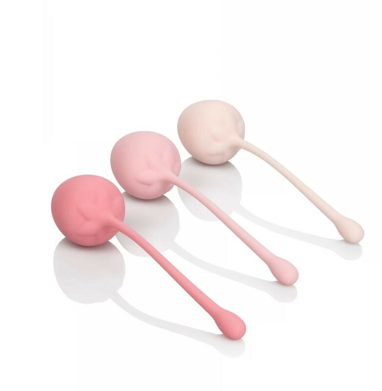 Набір вагінальних кульок Strawberry California Exotic Novelties, силіконові, 3.8 см - Изображение 2