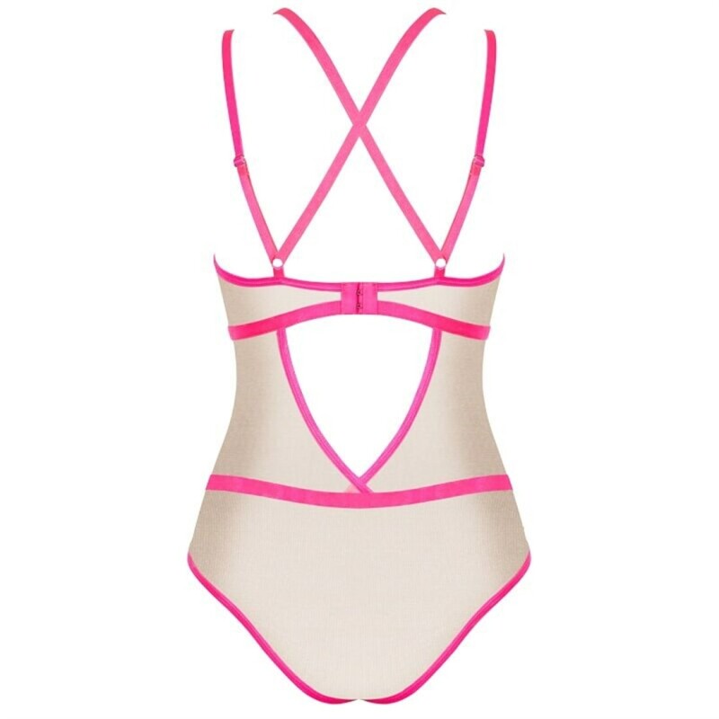 Боді сексуальне S/M Nudelia Obsessive, рожеве - Изображение 3