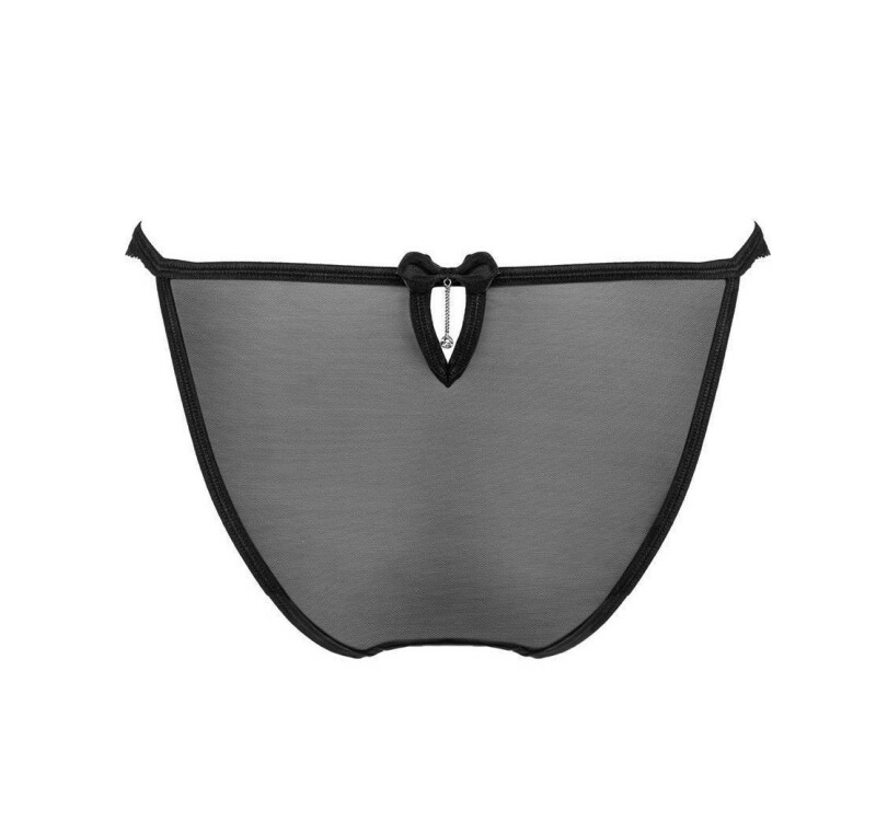 Трусики сексуальні з мереживом L/XL Obsessive Ivannes, чорні - Зображення 3