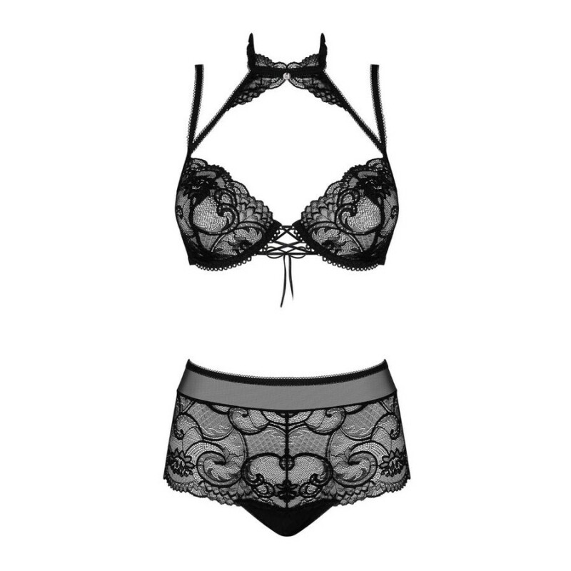Чарівний комплект Obsessive Elizenes чорний, L/XL - Зображення 2