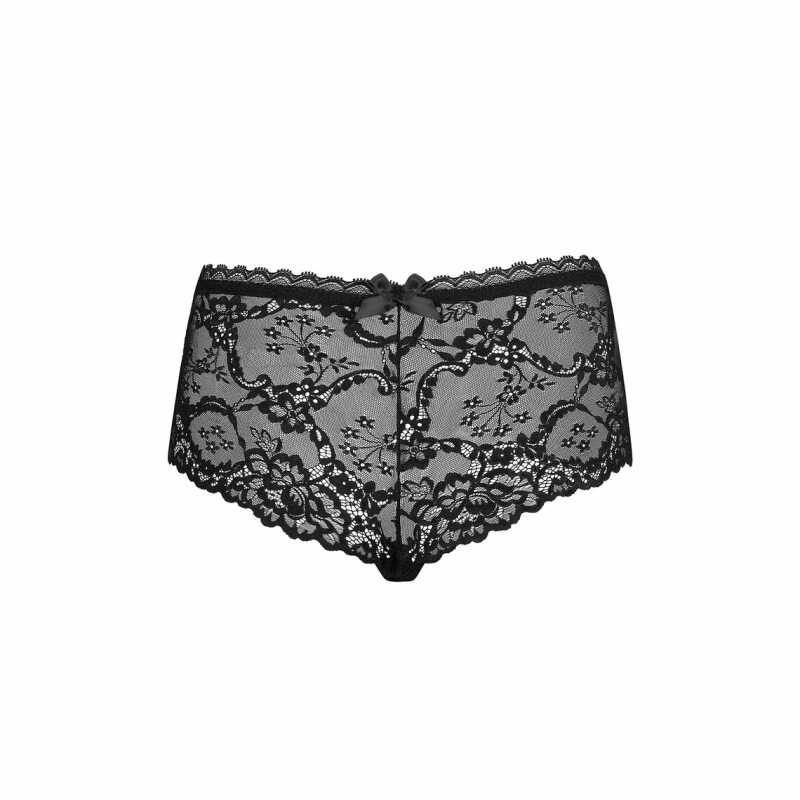 Трусики сексуальні S/M Obsessive Raquelia, мереживні, чорні - Зображення 3