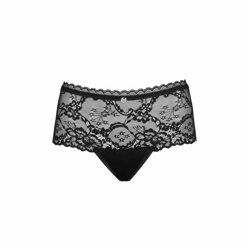 Трусики сексуальні S/M Obsessive Raquelia, мереживні, чорні - Зображення 2