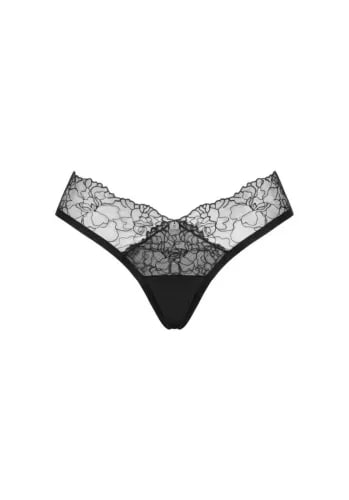 Трусики еротичні Obsessive Bella Rou Panties, чорні XS/S - Зображення 2