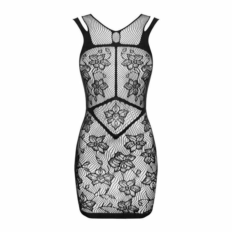 Сукня еротична в сітку Obsessive D239, One Size, чорна - Зображення 2
