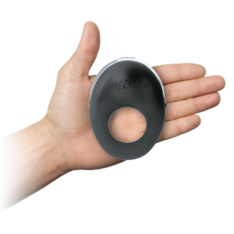 Кільце на пеніс із кліторальною стимуляцією Hot Octopuss Atom Cock Ring Clitoral Stimulator, чорне, 8 х 6 х 3 см - Изображение 7