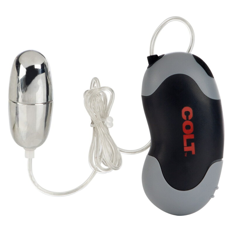 Віброяйце з провідним дротовим COLT Xtreme сріблясте, 5.7 х 2.5 см - Зображення 3
