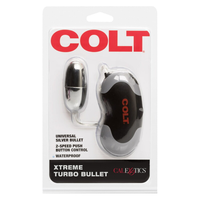 Віброяйце з провідним дротовим COLT Xtreme сріблясте, 5.7 х 2.5 см - Зображення 1