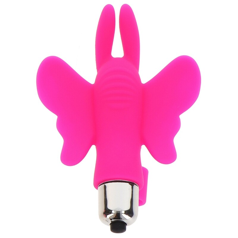 Вібратор на палець Toy Joy Butterfly Pleaser у вигляді метелика, рожевий, 11 х 7 см