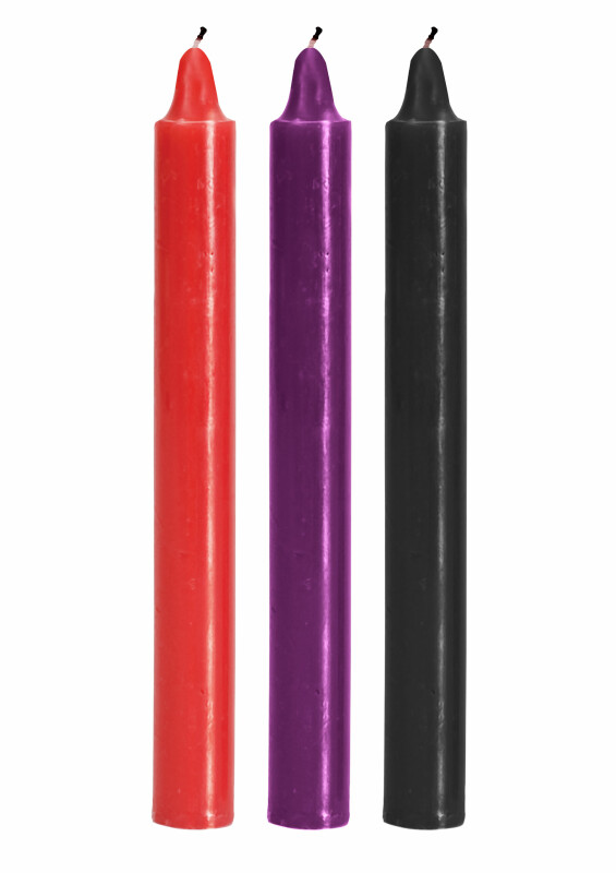 Свічки для БДСМ низькотемпературні TOYJOY Japanese Drip Candles, 3 шт
