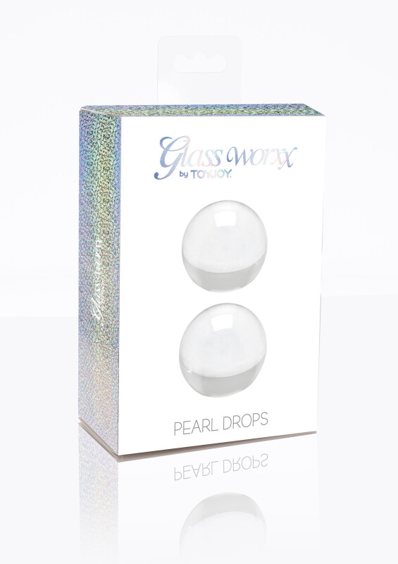 Вагінальні кульки TOYJOY Pearl Drops, скляні, 3 см