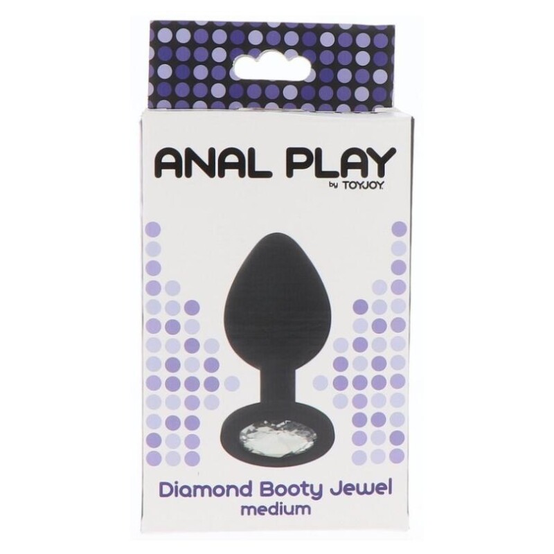 Анальна пробка ToyJoy Diamond Booty Jewel, Medium 8х3, 5 см - Зображення 3