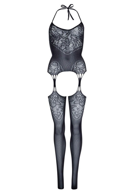 Бодістокінг сексуальний One Size Pure Obsession Leg Avenue, з візерунками, чорний - Изображение 3