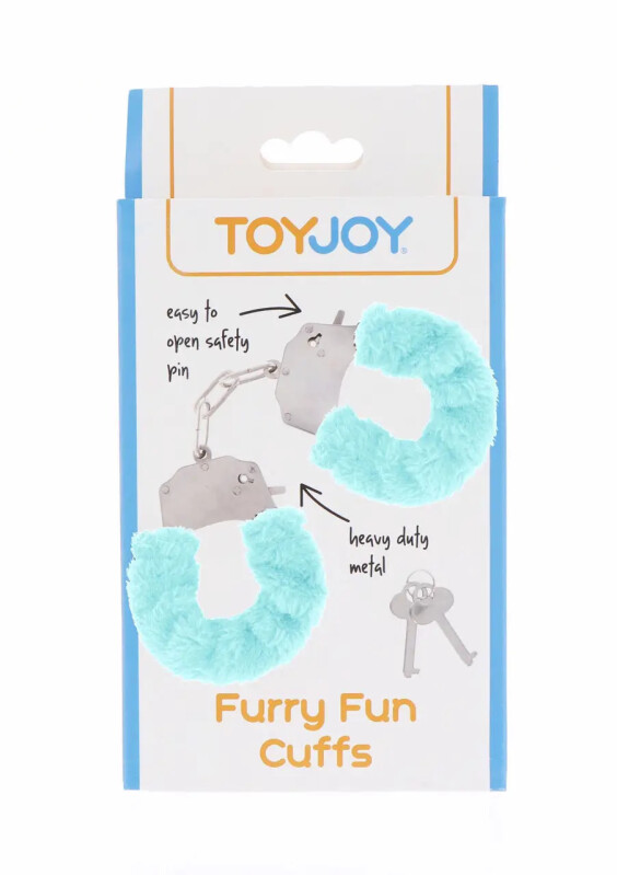 Наручники з блакитним хутром Toy Joy - Изображение 1