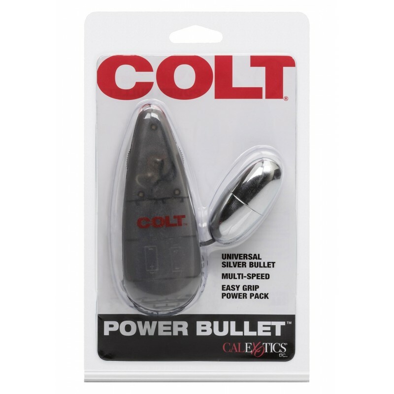 Вібропуля з пультом COLT Multi-Speed Power Bullet, срібляста - Изображение 2