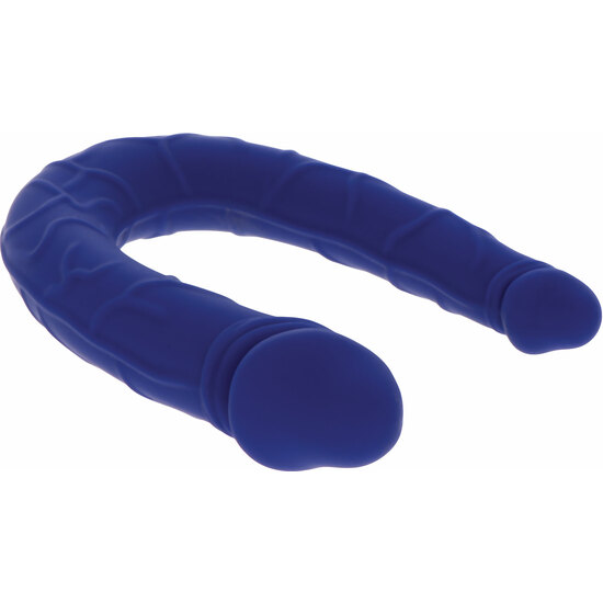 Фалоімітатор подвійний TOY JOY Realistic Mini Double Dong, синій, 30 см - Изображение 3