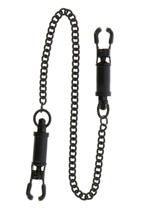 Затискачі на соски Heavy Duty Adjustable Clamps чорні 52 см - Зображення 2