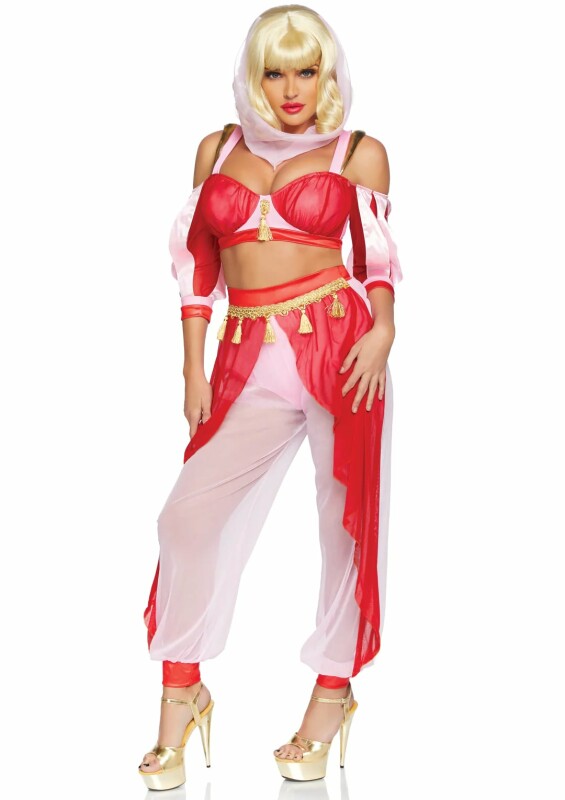 Костюм джина Leg Avenue, М, Costume Dreamy Genie, червоний