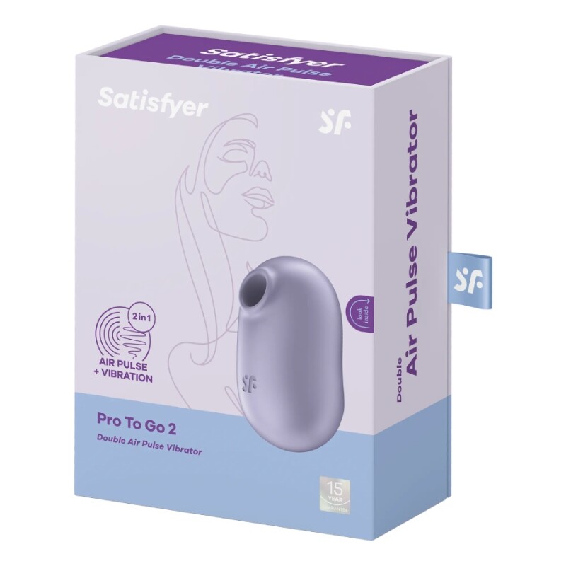 Вакуумний стимулятор Satisfyer Pro To Go 2, для клітора фіолетовий, 8.5 см - Изображение 1