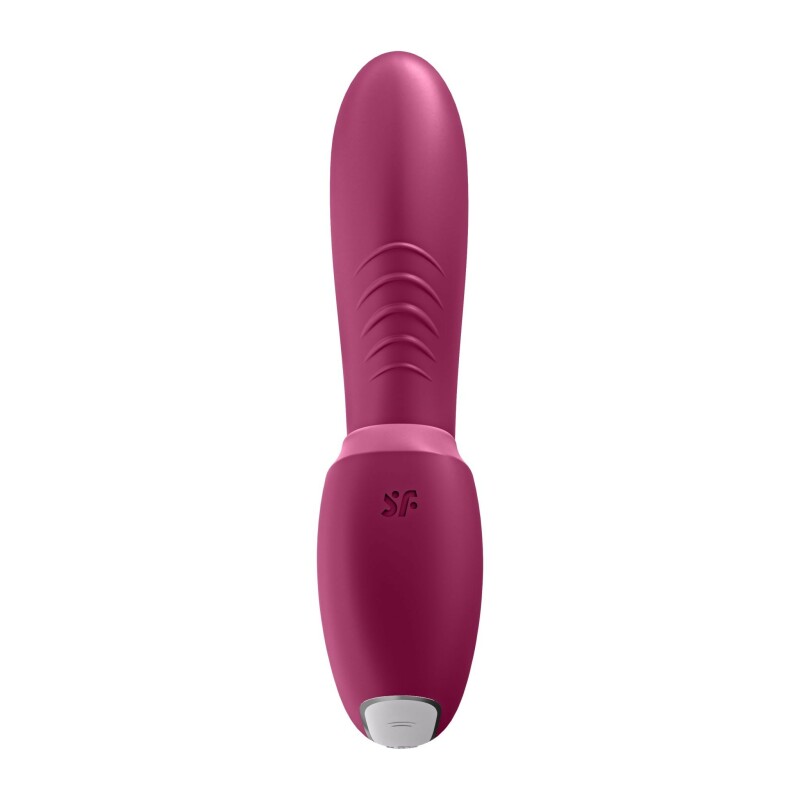 Вібратор для точки G Satisfyer Sunray з додатком та вакуумною стимуляцією, червоний, 14.8 х 3.1 см - Зображення 3
