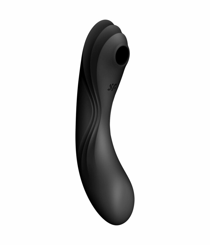 Вібратор Satisfyer Curvy Trinity 4 з вакуумною стимуляцією, чорний, 17 х 4.2 см - Зображення 8