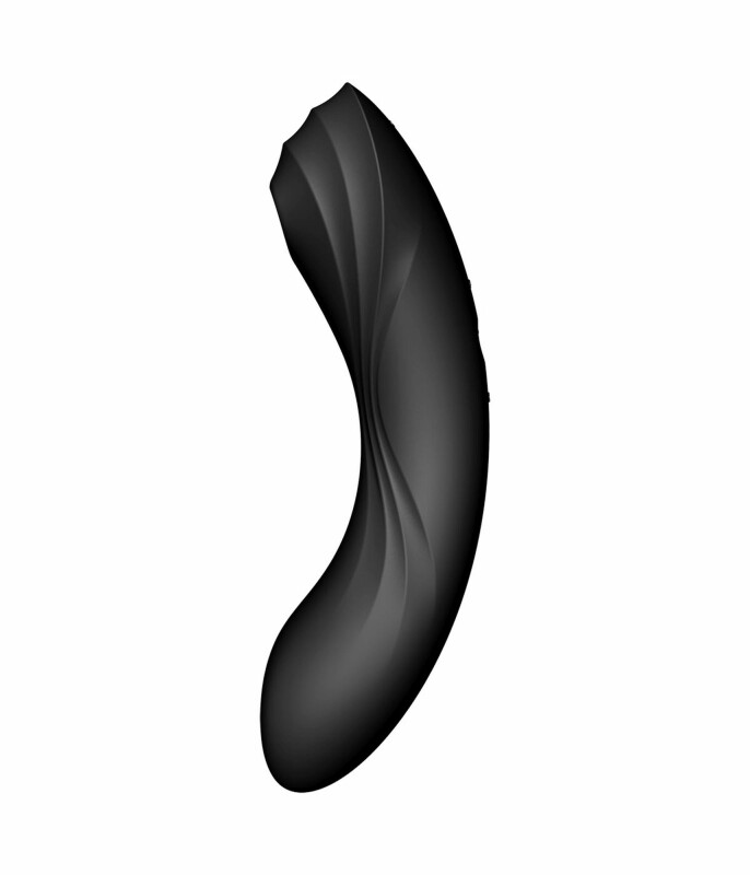 Вібратор Satisfyer Curvy Trinity 4 з вакуумною стимуляцією, чорний, 17 х 4.2 см - Зображення 3