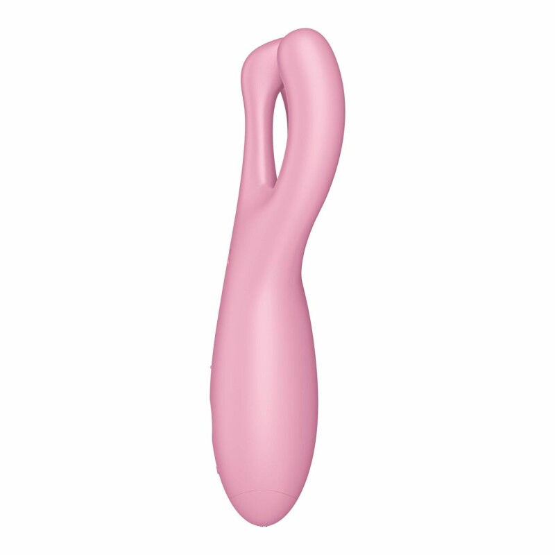 Вібратор потрійний Satisfyer Threesome 4 з додатком, рожевий, 14 х 5.5 см - Зображення 7