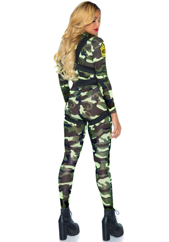 Сексуальний костюм десантниці Leg Avenue, M, Pretty Paratrooper, камуфляжний - Зображення 3