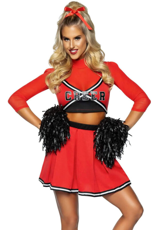 Костюм чирлідерки Leg Avenue, S/M, Varsity Cheerleader Babe - Зображення 4
