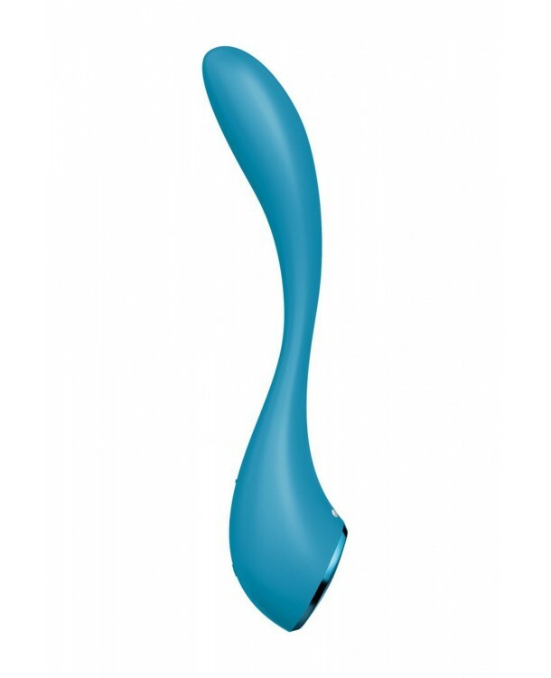 Вібратор для точки G, гнучкий Satisfyer G-Spot Flex 5 з додатком, блакитний, 19.6 х 3.4 см - Изображение 2
