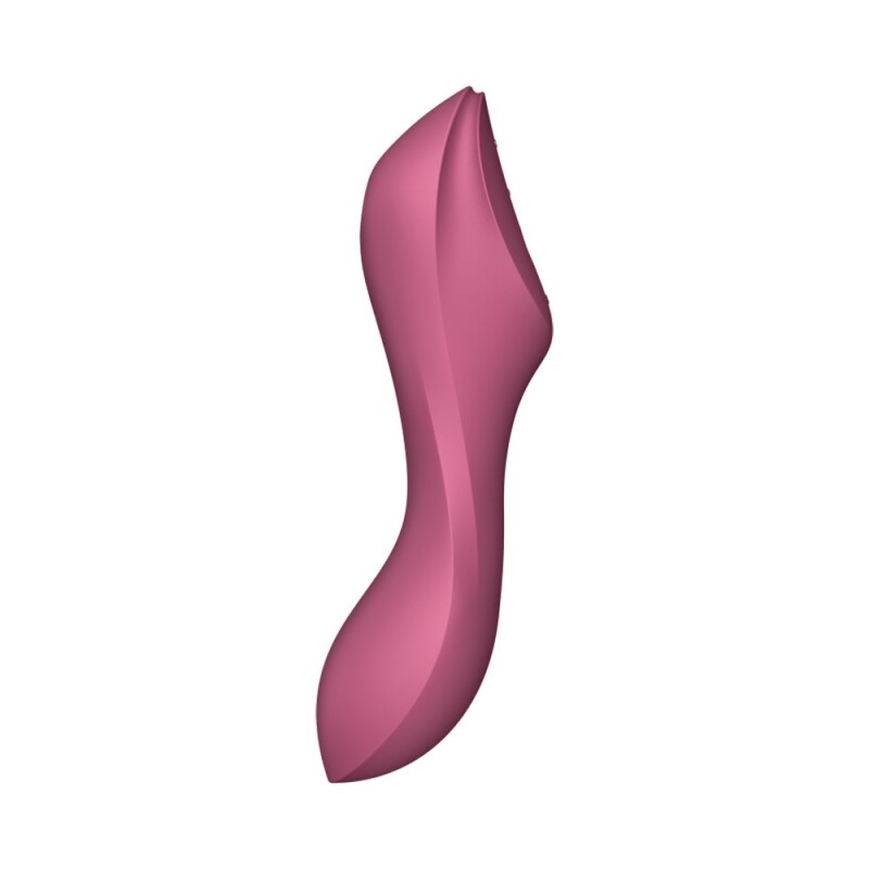 Вібратор Satisfyer Curvy Trinity 3 з вакуумною стимуляцією, червоний, 17.7 х 3.8 см - Зображення 2