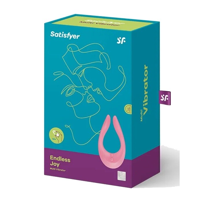 Вібратор для пар Satisfyer Endless Joy рожевий, 13 х 7 см - Зображення 1