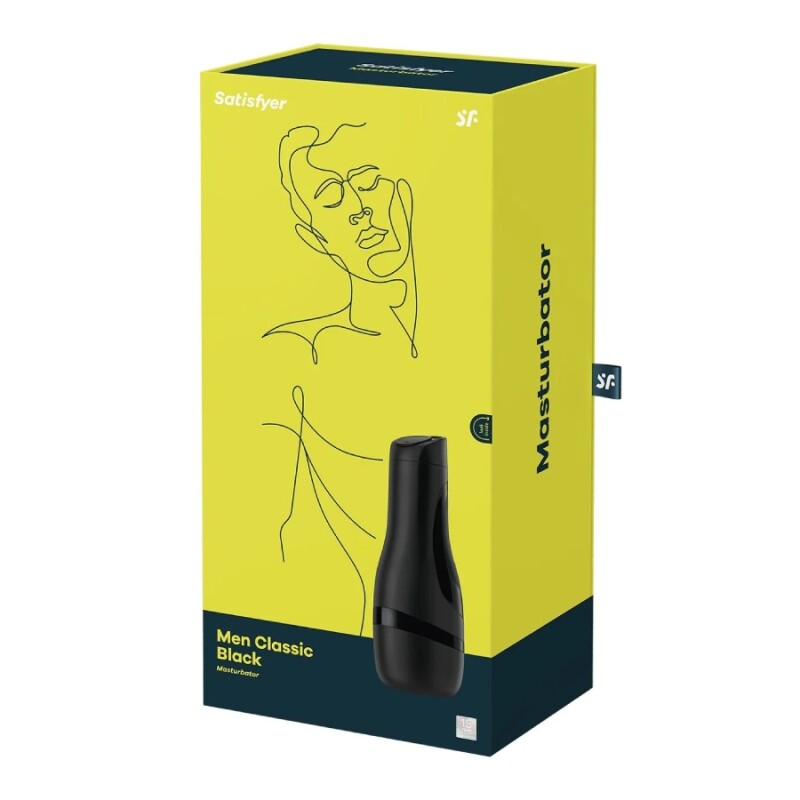 Мастурбатор в колбі Satisfyer Men Classic чорний, 25.8 х 9.6 см - Изображение 1