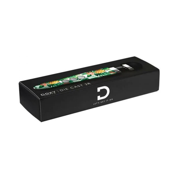 Масажер-мікрофон Doxy Die Cast 3R Wand Vibrator Pineapple, з ананасами, зелений - Зображення 1