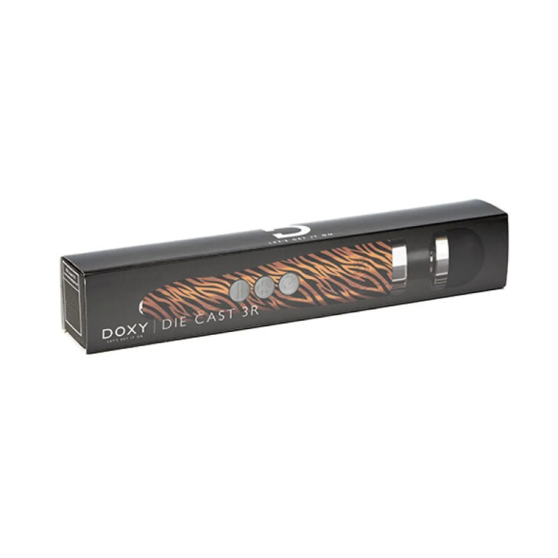 Масажер-мікрофон Doxy Die Cast 3R Wand Vibrator Tiger, тигровий - Зображення 1