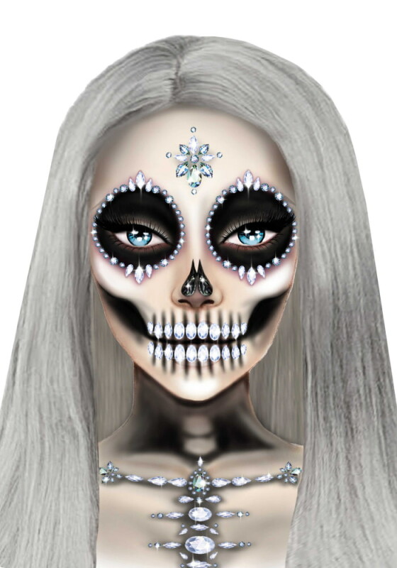 Маска скелета зі страз Leg Avenue Skeleton, O/S, різнокольорова - Зображення 1