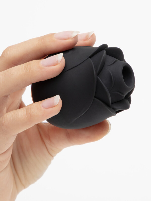 Кліторальний стимулятор у формі троянди Fifty Shades of Grey Rose Clitoral Suction чорного кольору - Зображення 6