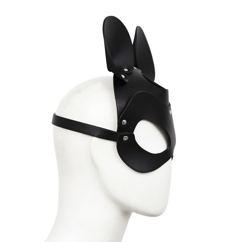 Маска БДСМ IDEA SM Міккі Маус, чорна, One Size - Зображення 2