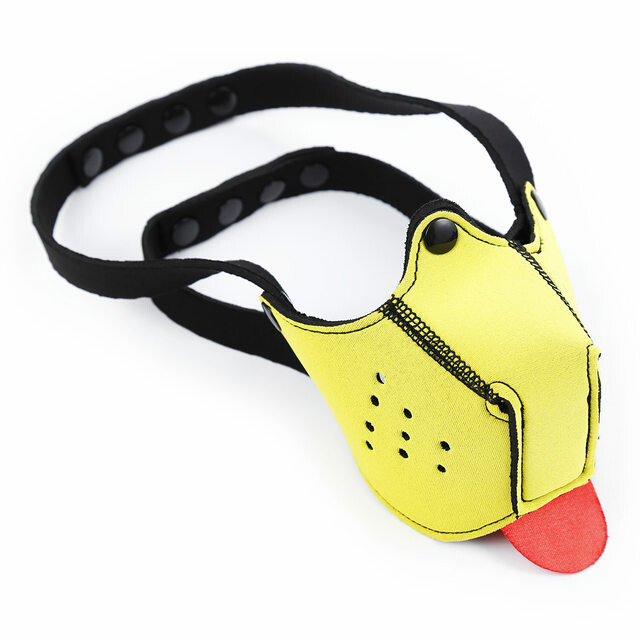 Маска собаки IDEA SM для БДСМ, жовта, One Size - Изображение 1