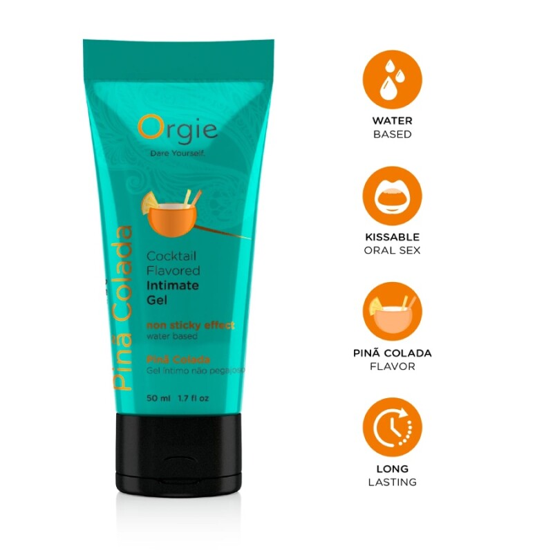 Їстівний лубрикант Orgie Lube Tube зі смаком Піна Колада, 50 мл