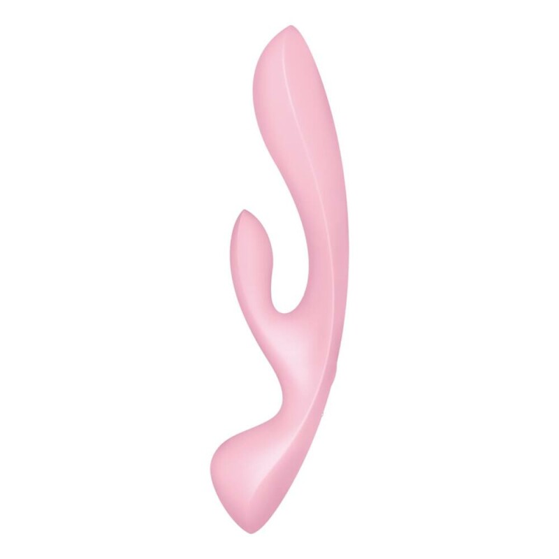 Вібратор-кролик Satisfyer Triple Oh подвійний, рожевий, 23.8 х 4.7 см - Зображення 2