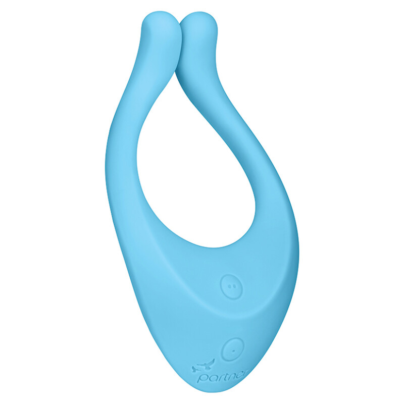 Вібратор для пар Satisfyer Endless Love багатофункціональний, блакитний, 13 х 3.2 см