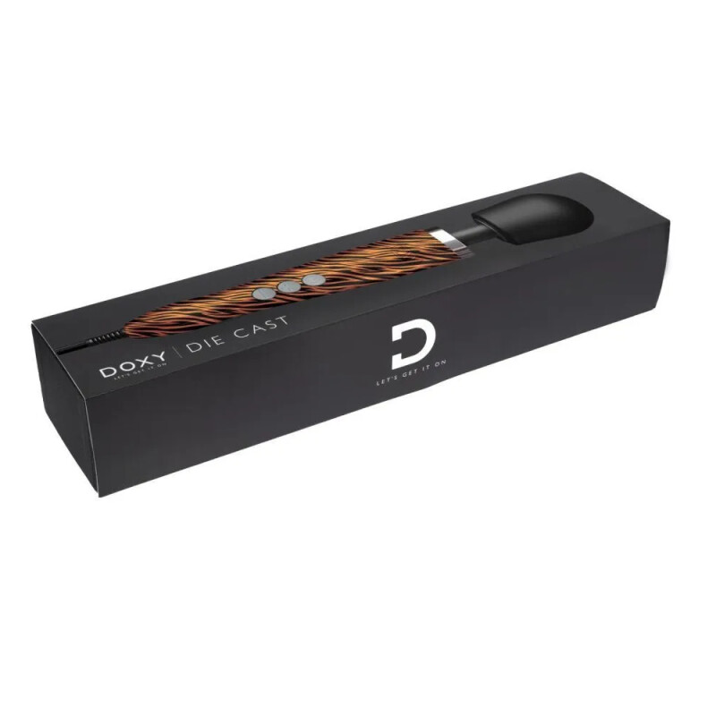 Вібромасажер Doxy Die Cast Tiger тигровий, зі смугастим принтом - Изображение 2