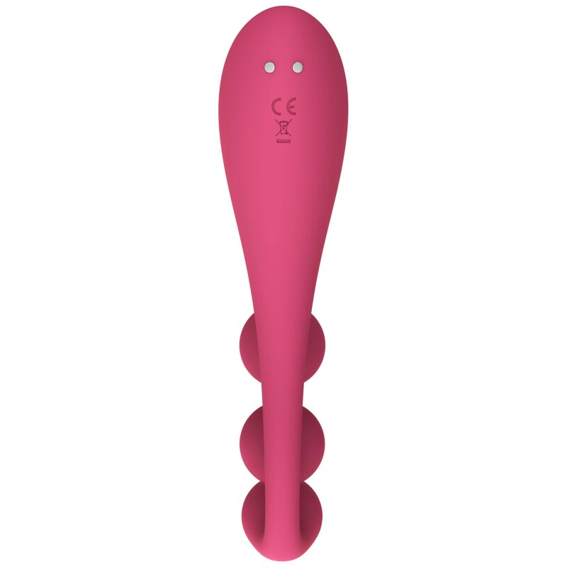 Вібратор універсальний Satisfyer Tri Ball 1 з трьома кульками, червоний, 22.2 х 4 см - Зображення 3